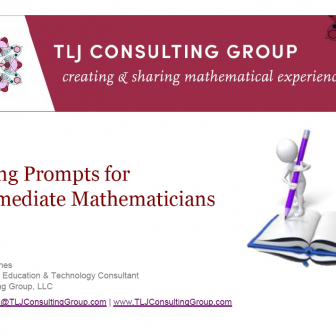 Writing Prompts for Intermediate Mathematicians